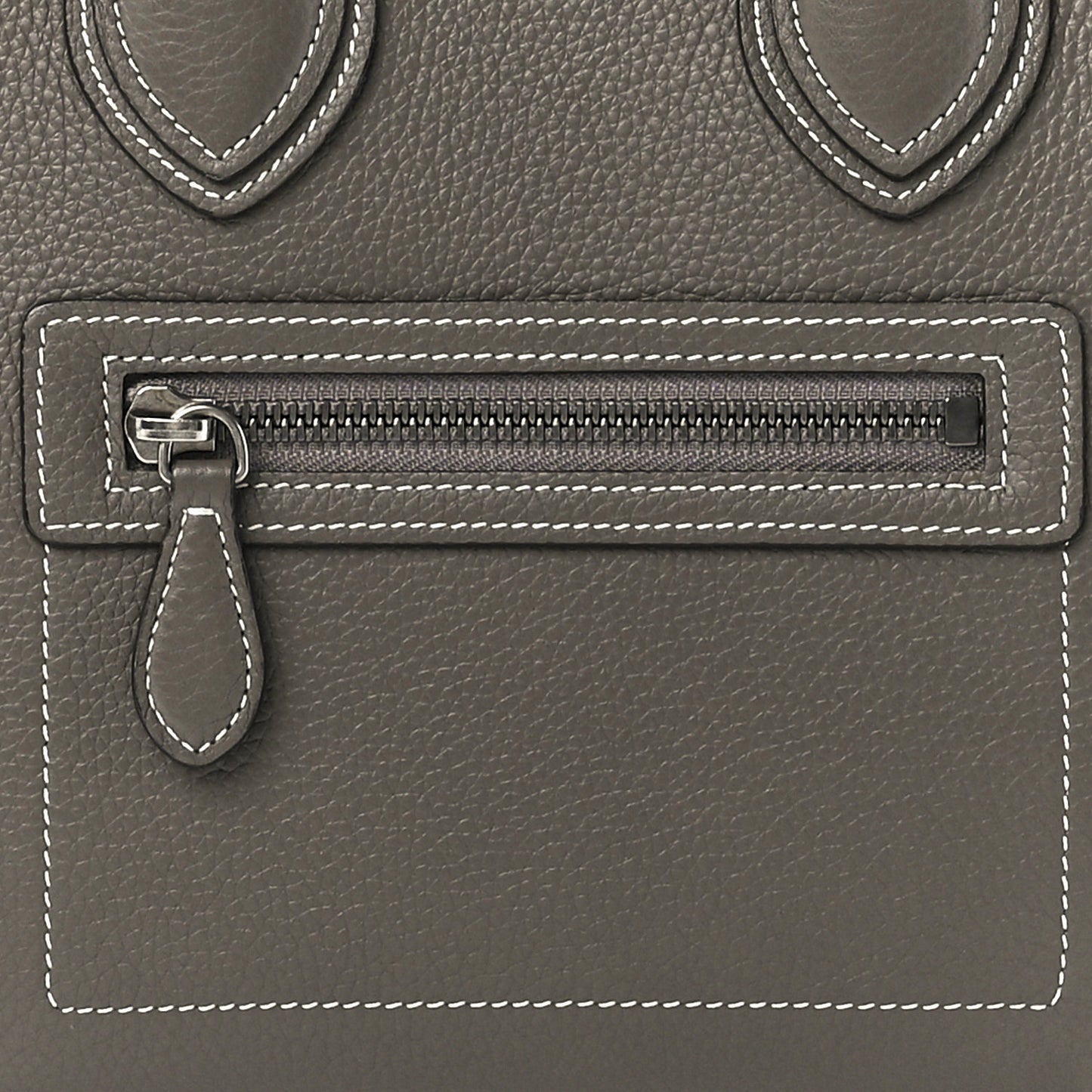 Drummed Calfskin Micro Luggage Souris