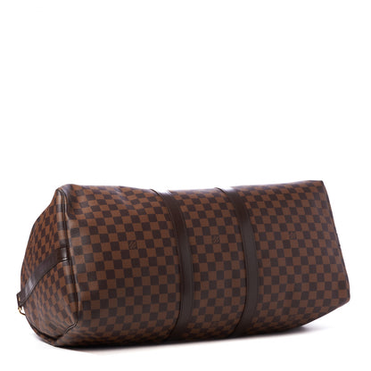 Louis Vuitton Damier Ebene Keepall Bandouliere 55 3 of 9