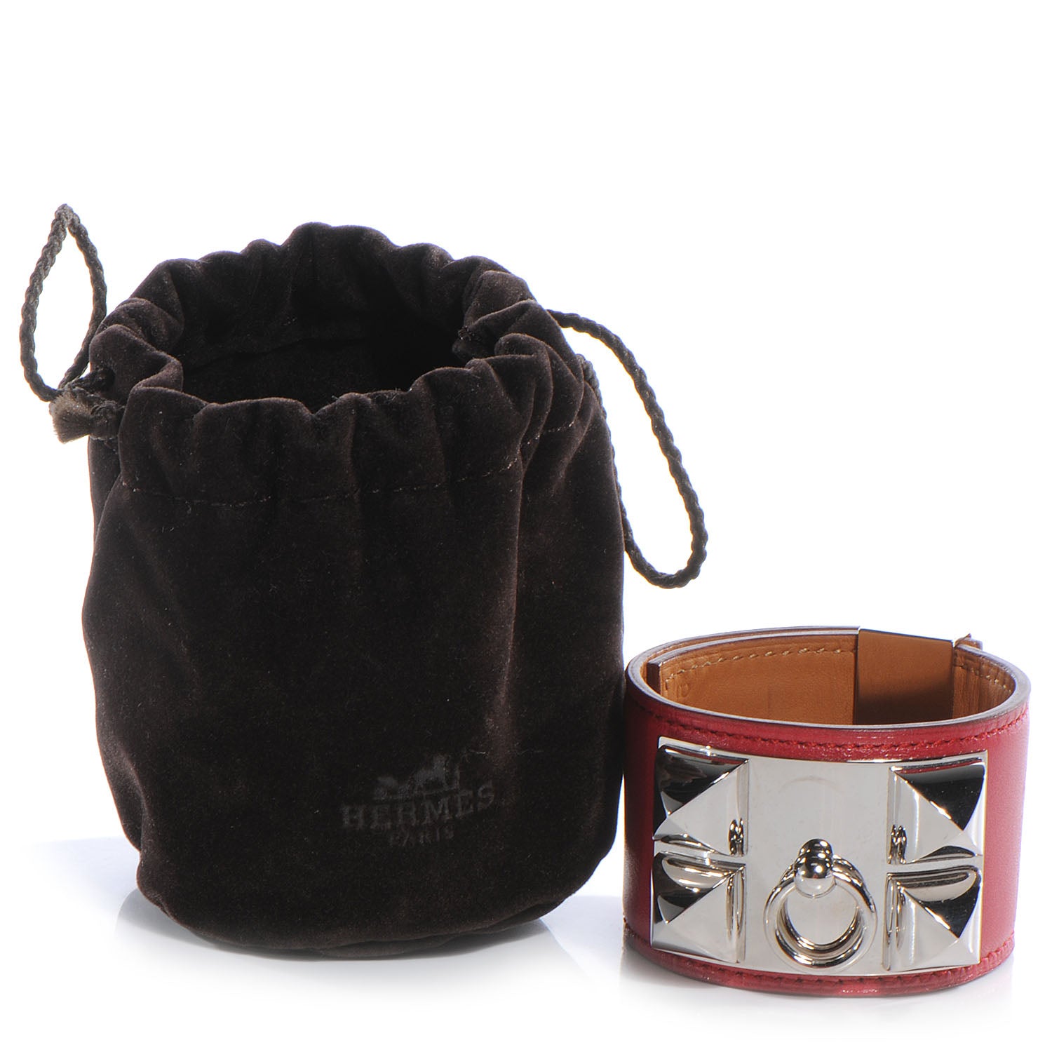 Hermes Swift Collier de Chien CDC Bracelet Rubis 3 of 7