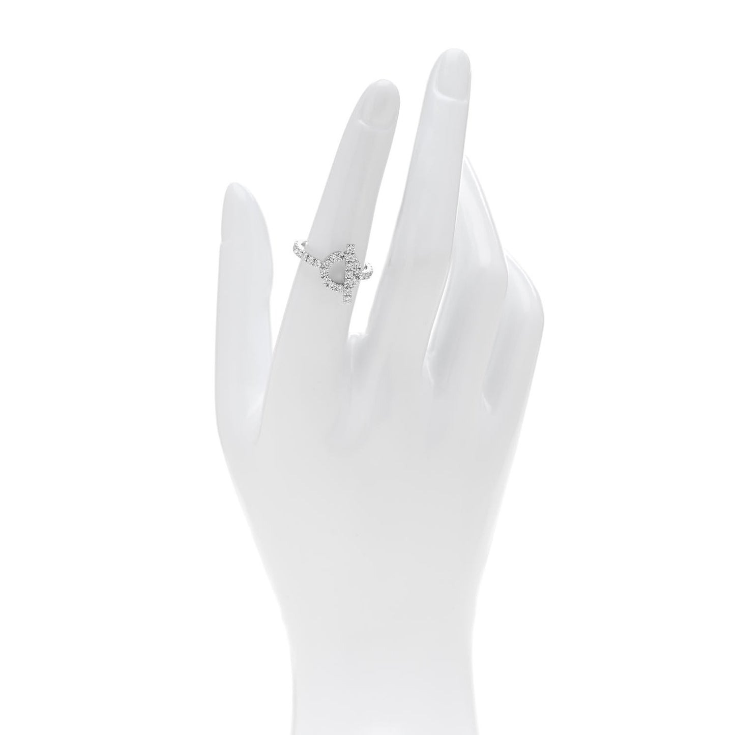 18K White Gold Diamond Finesse Ring 53 6.25