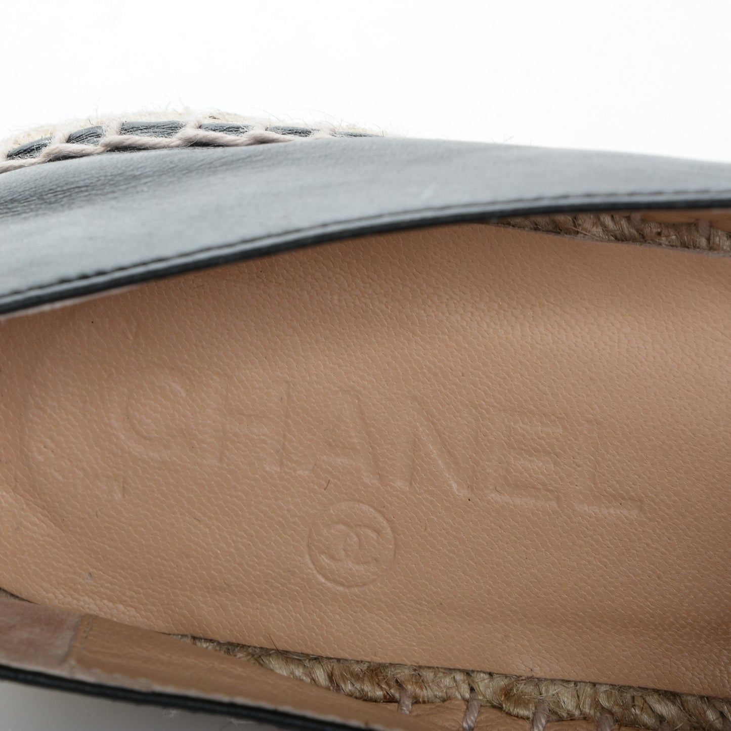 Lambskin CC Espadrilles 37 Black