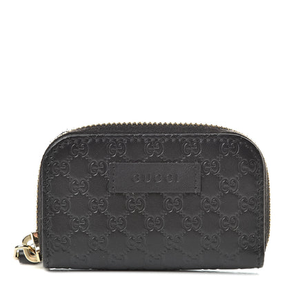 Gucci Microguccissima Zip Around Card Case Black 1 of 10