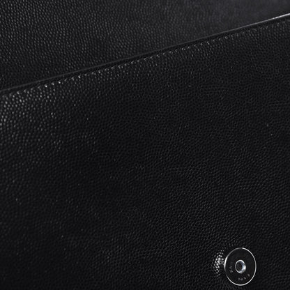 Saint Laurent Grain De Poudre Medium Classic Monogram Kate Satchel Black 10 of 12