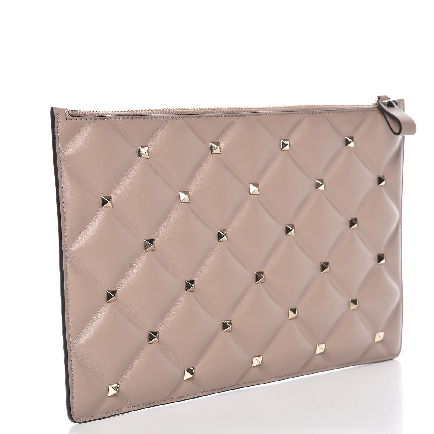 Nappa Candystud Zip Pouch Poudre
