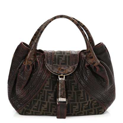 Fendi Zucca Nappa Nuvolata Vitello Tortuga Spy Tobacco Moro 1 of 15