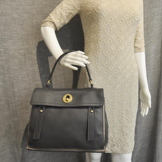 Saint Laurent Leather Medium Muse Two Grey 4 of 9