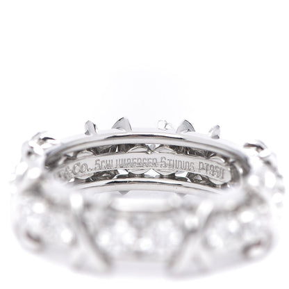 Tiffany Platinum Diamond Schlumberger Sixteen Stone Ring 53 6.25 4 of 4