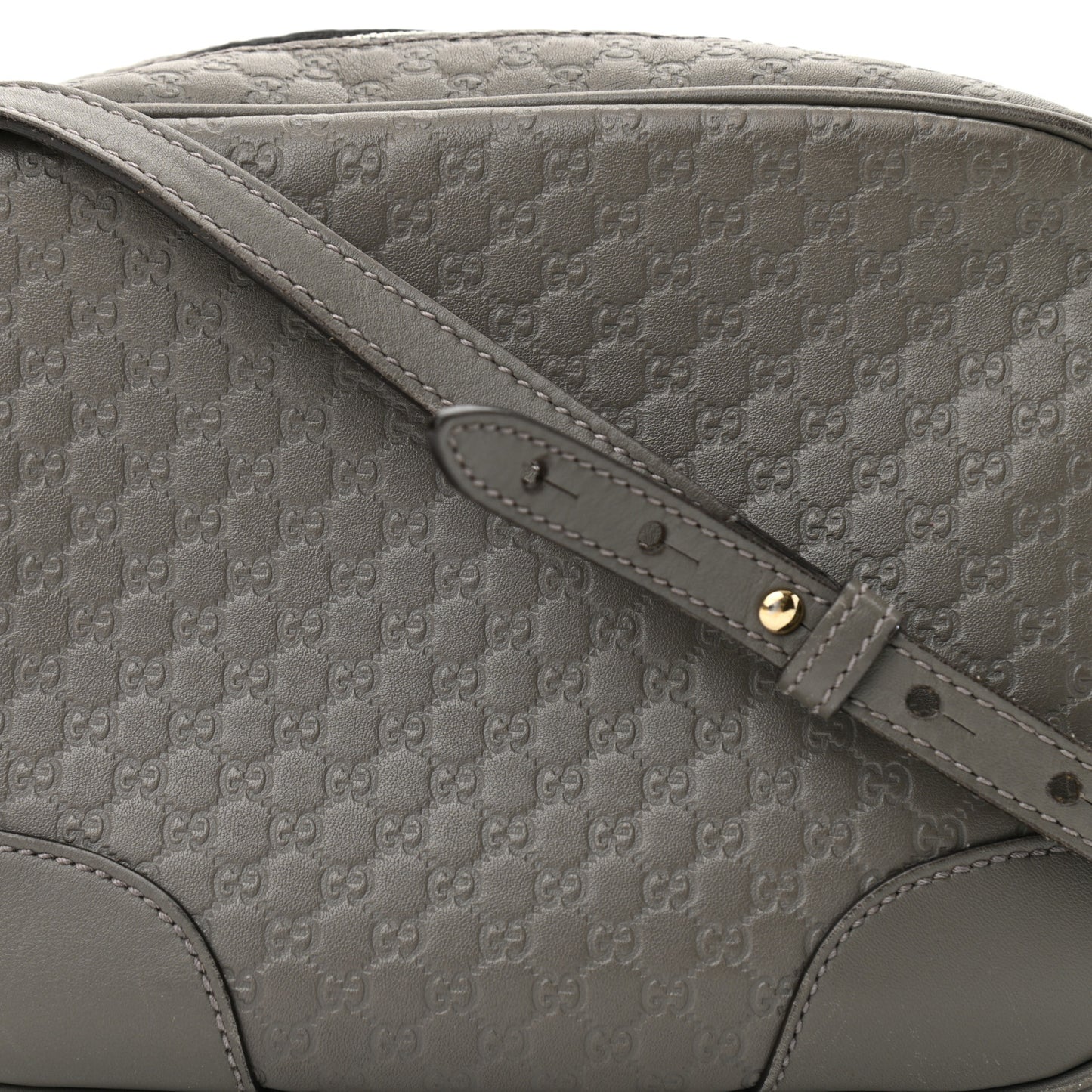 Microguccissima Mini Bree Messenger Bag Grey