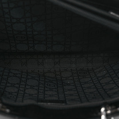 Christian Dior Glazed Calfskin Large Lady Dior Tote Black 7 of 18