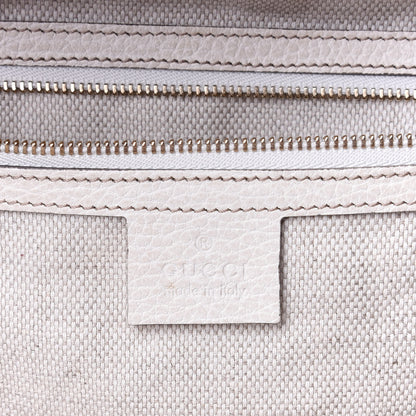 Gucci Dollar Calfskin Large Soho Top Handle Satchel Hibiscus Red Mystic White Blue 6 of 10