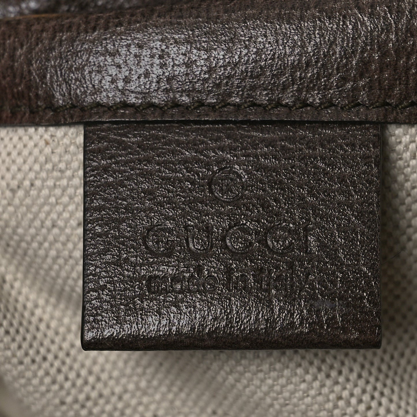 GG Supreme Monogram Web Ophidia Bucket Bag Brown