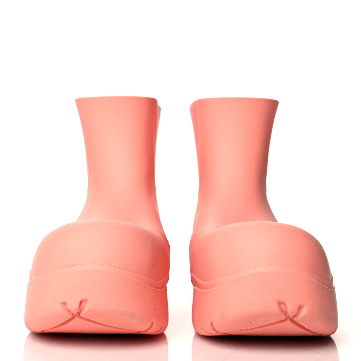 Bottega Veneta Rubber Puddle Ankle Boots 37 Flamingo 2 of 9