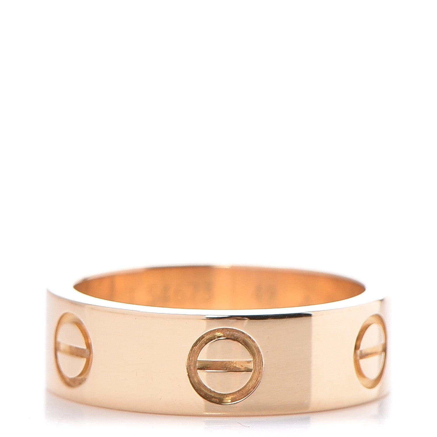 Cartier 18K Yellow Gold 5.5mm LOVE Ring 49 4.75 1 of 6