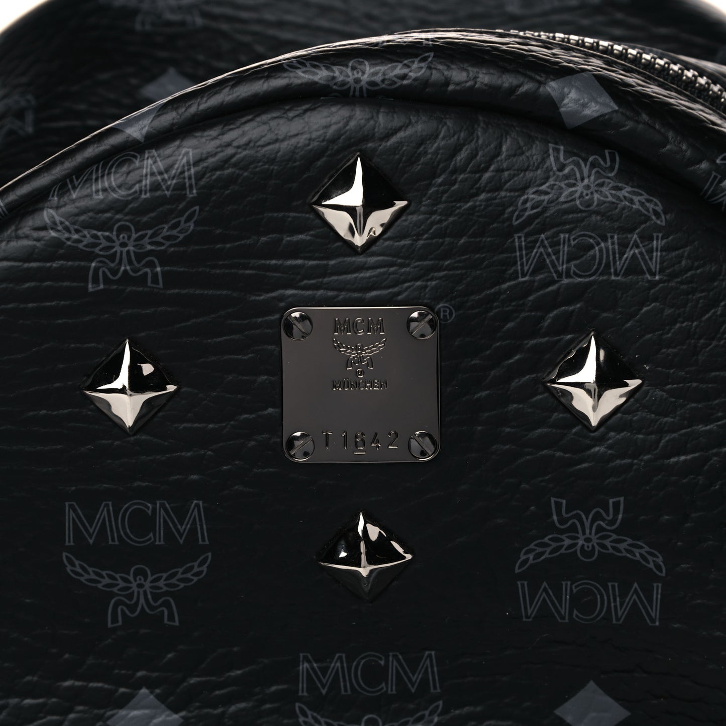 Visetos Studded Small Dual Stark Backpack Black