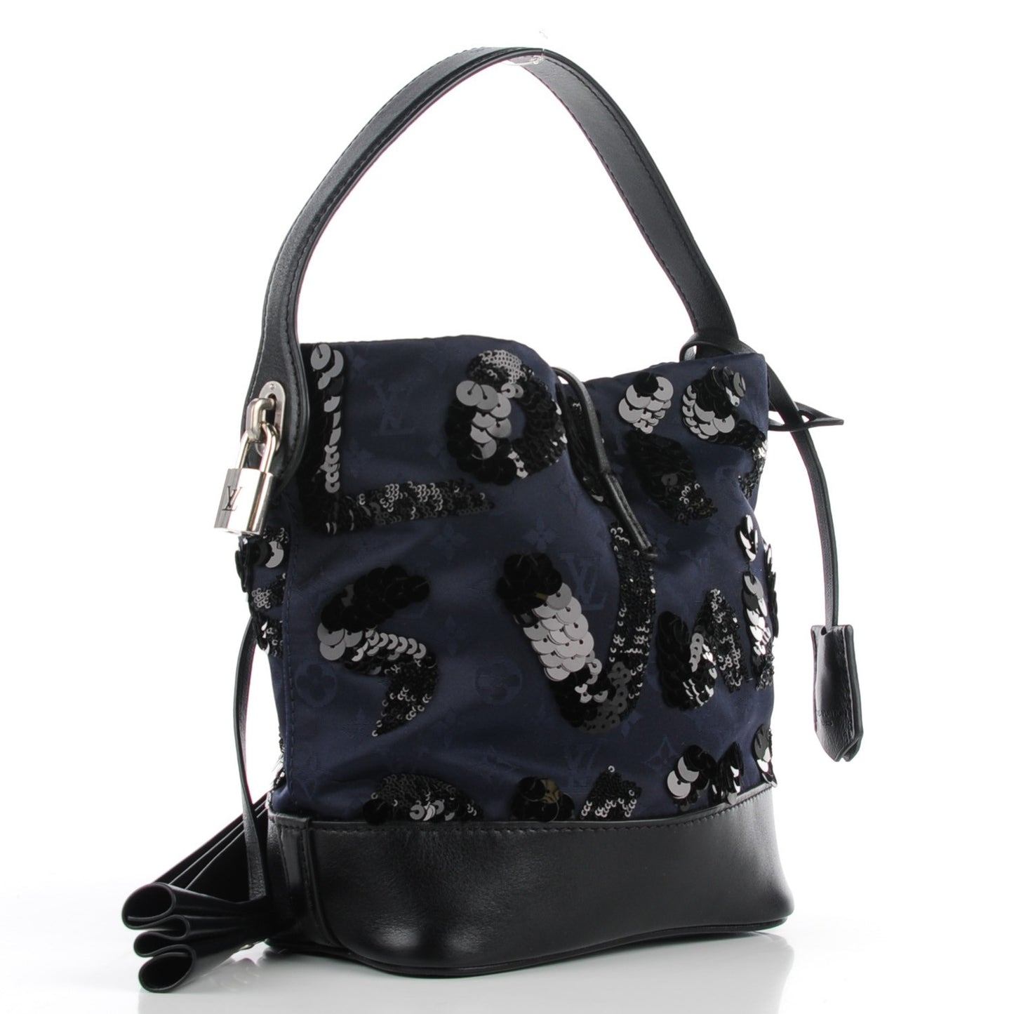 Monogram Jacquard Sequin NN14 Spotlight PM Navy