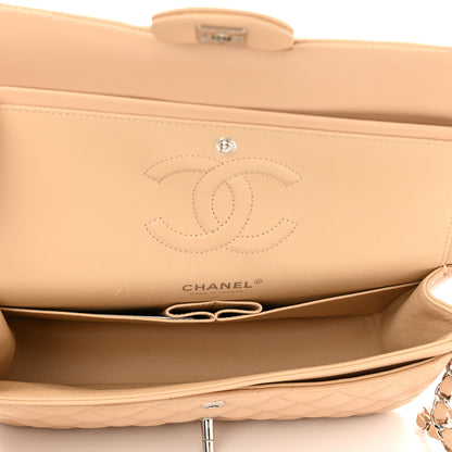 Chanel Lambskin Quilted Medium Double Flap Beige 5 of 11
