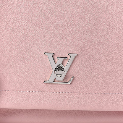 Louis Vuitton Soft Calfskin Lockme II Top Handle Rose Ballerine 9 of 9