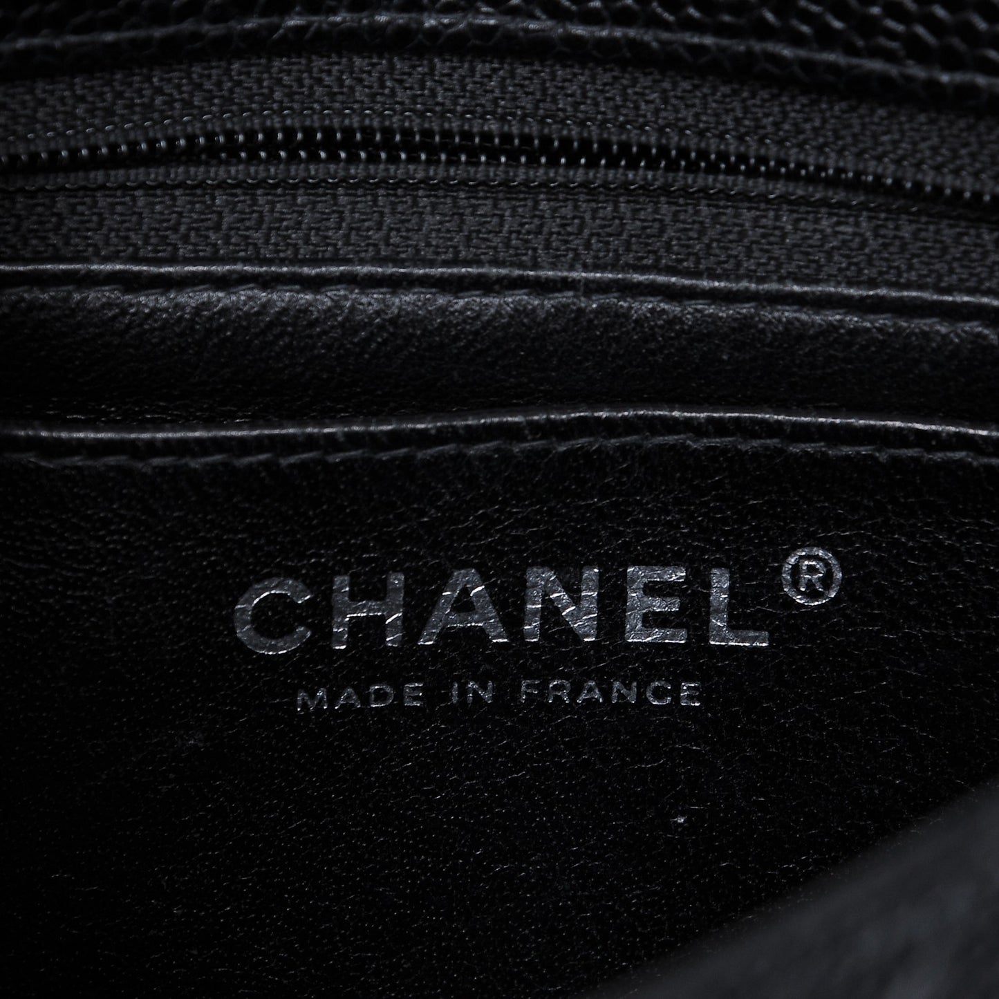 Caviar Quilted Mini Square Flap Black