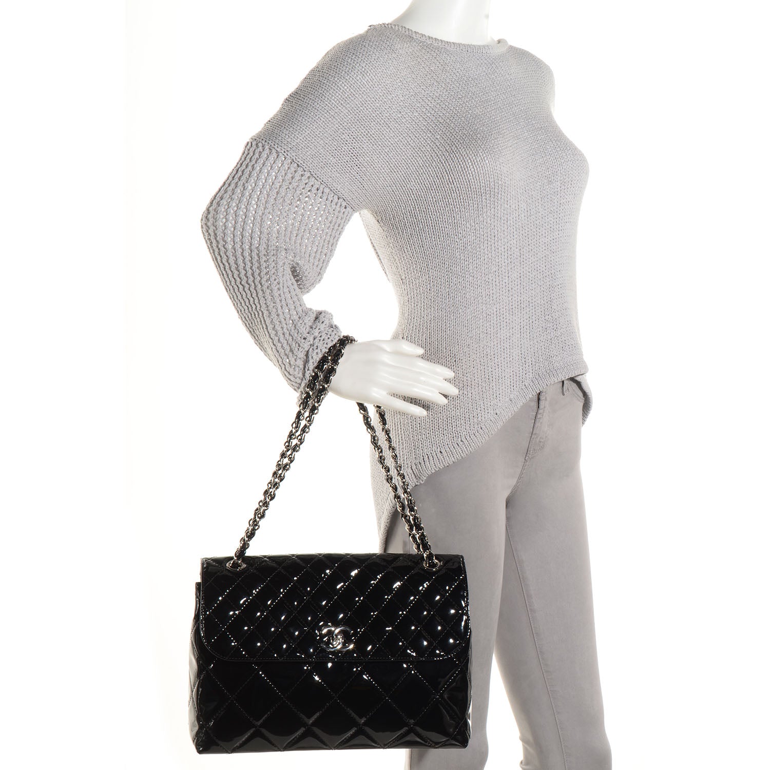 Chanel Vinyl In the Business Flap Black 2 of 9