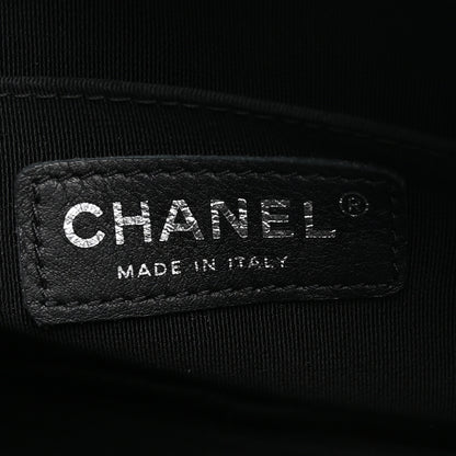 Chanel Calfskin Diagonal Chevron Quilted Tassel Camera Case Black 6 of 10
