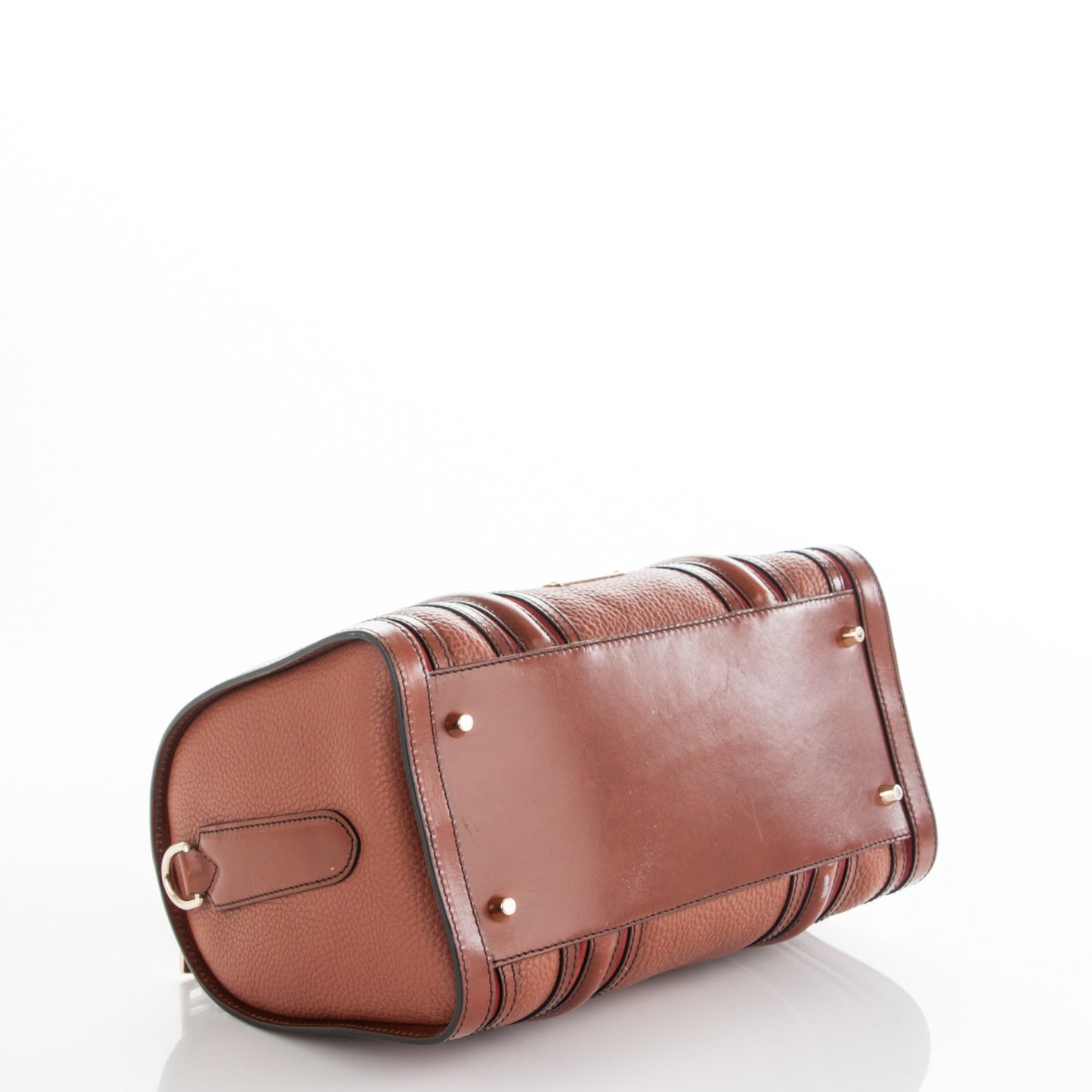 Grainy Calfskin Suede Medium Alchester Bowler Brown