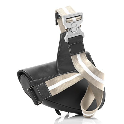 Christian Dior Grained Calfskin Kim Jones Saddle Bag Grey 2 of 7