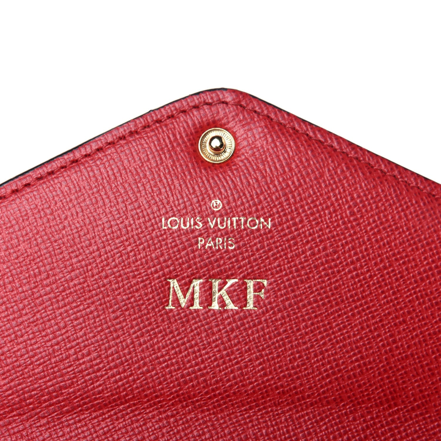 Louis Vuitton Damier Ebene Josephine Wallet Red 6 of 11