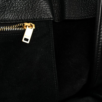 Saint Laurent Grained Deerskin Bea Tote Black 11 of 15