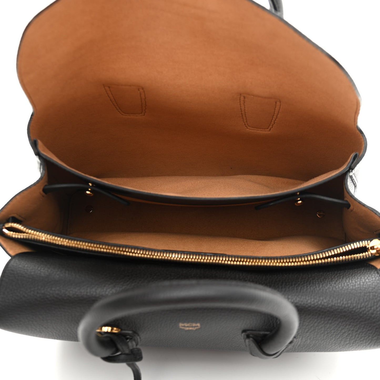 Grained Calfskin Medium Milla Tote Black