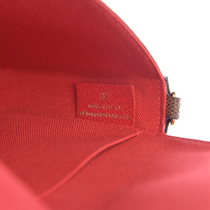 Louis Vuitton Damier Ebene Pochette Felicie Chain Wallet 8 of 12