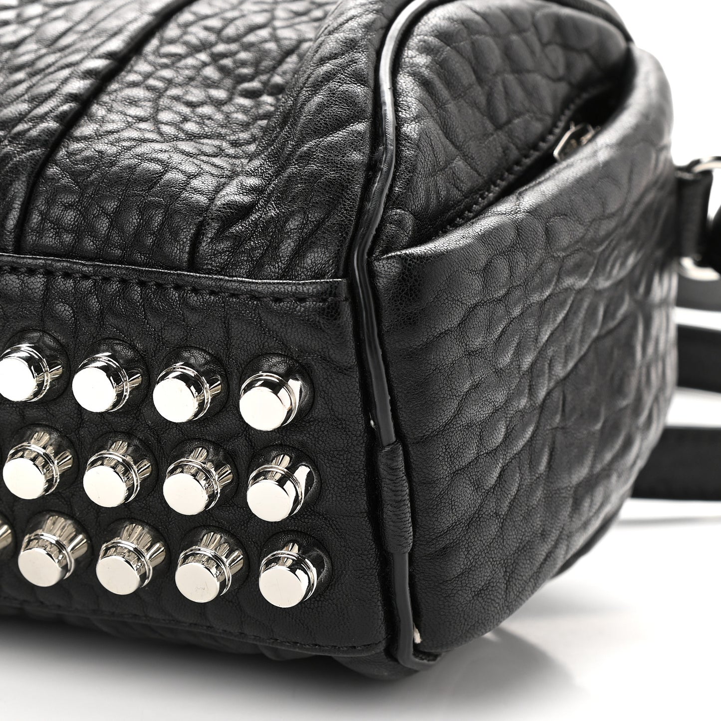 Pebbled Lambskin Mini Rockie Black Rhodium Hardware