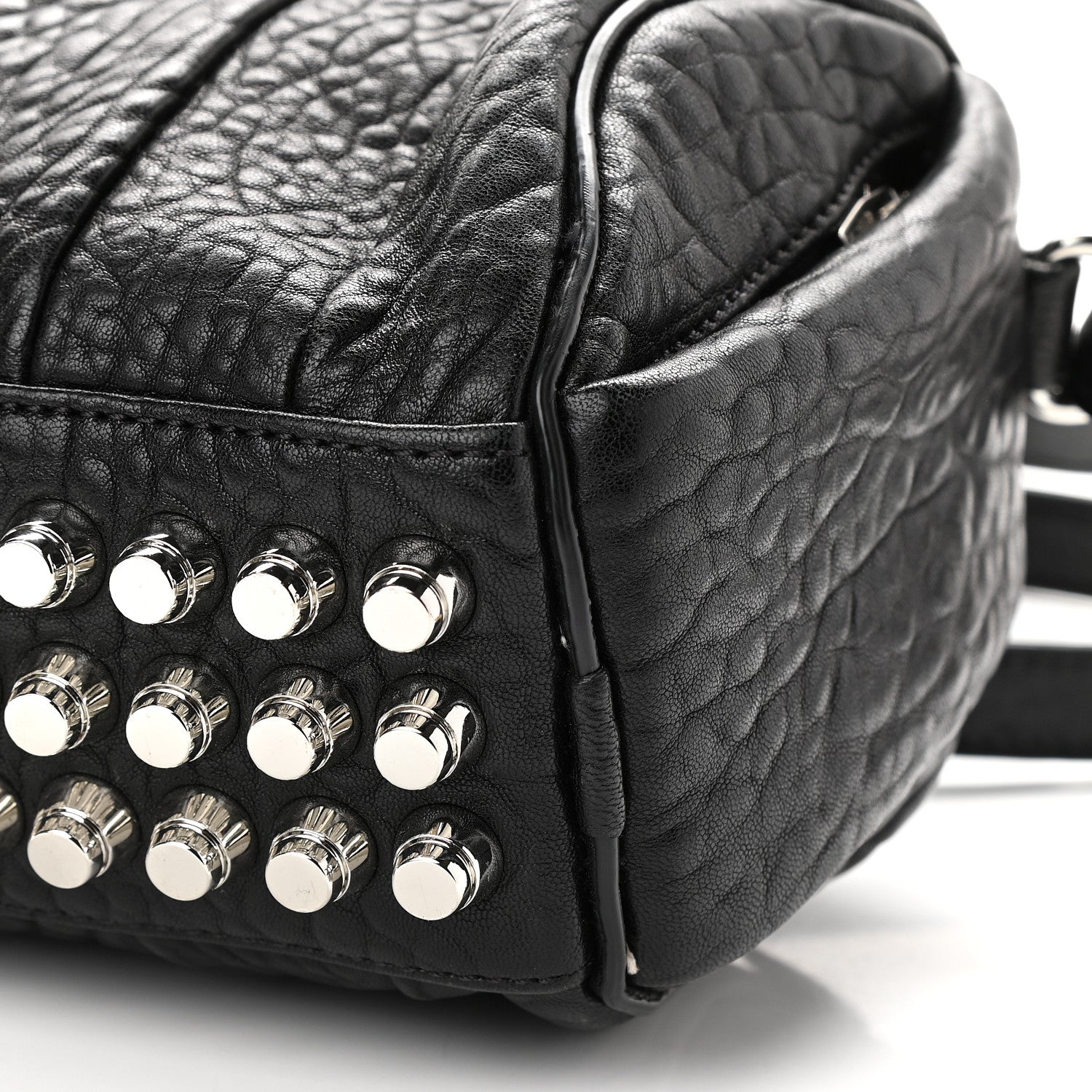 Alexander Wang Pebbled Lambskin Mini Rockie Black Rhodium Hardware 7 of 7
