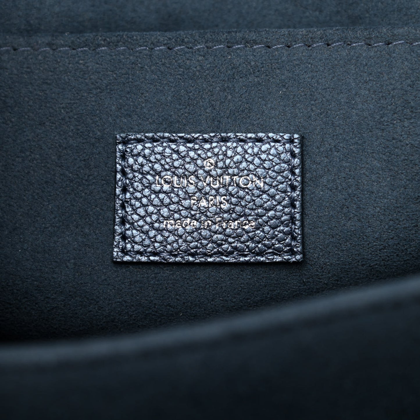 Metallic Empreinte Monogram Giant Pochette Metis Navy Nacre