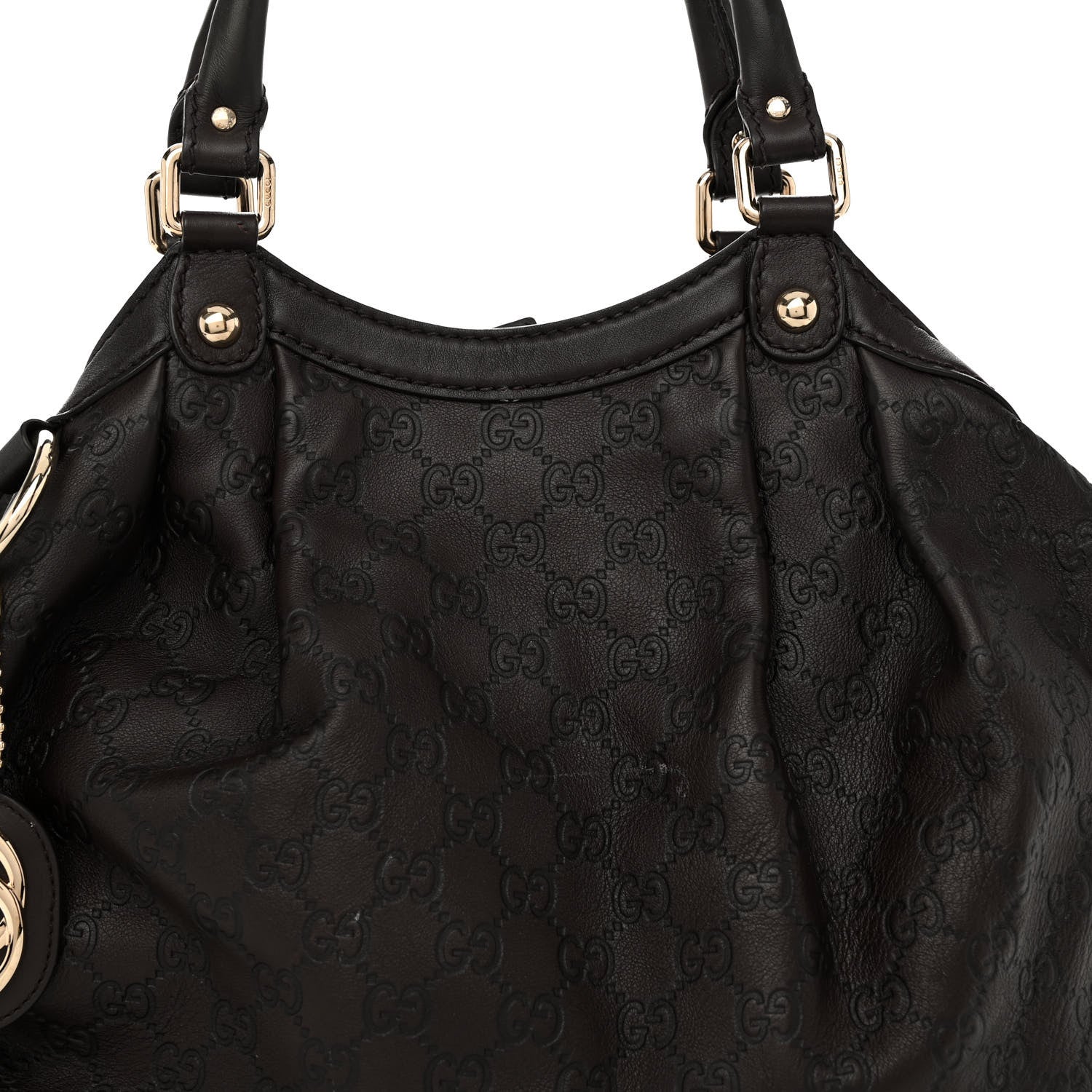 Gucci Guccissima Medium Sukey Tote Chocolate 7 of 10