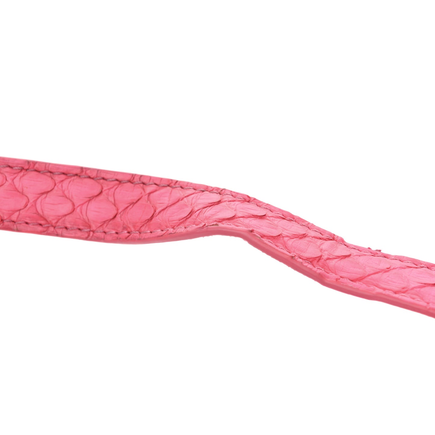 Snakeskin Medium Classic Box Flap Pink