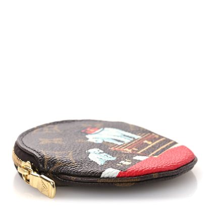 Louis Vuitton Monogram 2017 Christmas Animation Round Coin Purse 4 of 7