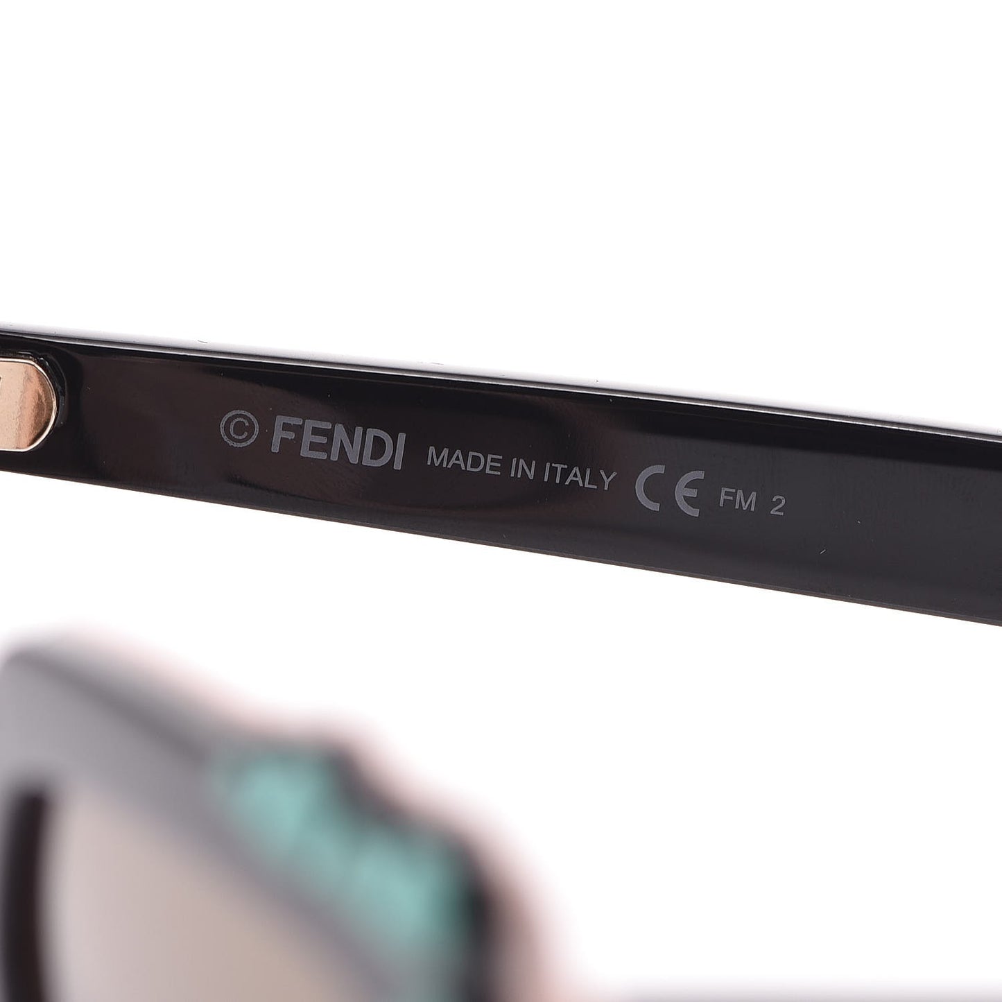 Studded Square Cat Eye Sunglasses FF 0260/S Black Pink
