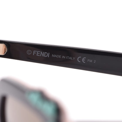 Fendi Studded Square Cat Eye Sunglasses FF 0260/S Black Pink 5 of 10