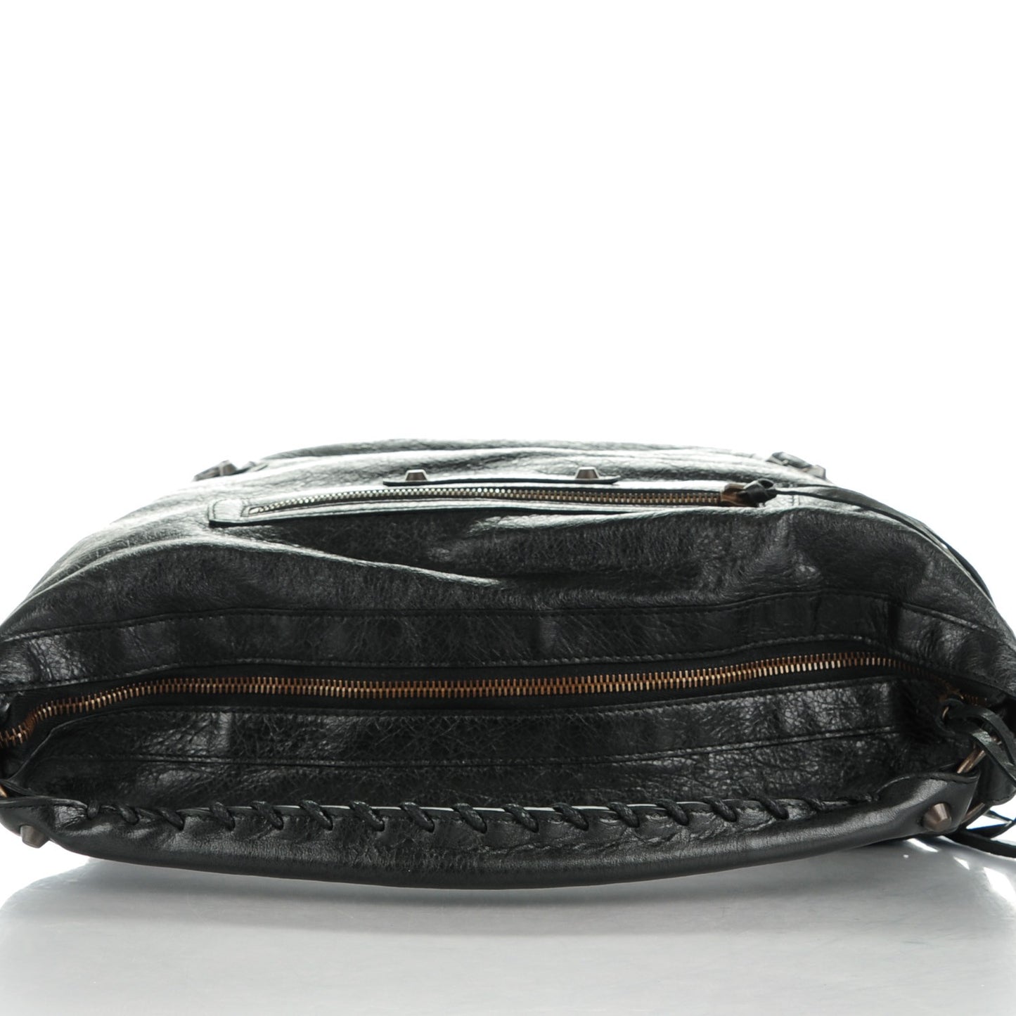 Agneau Classic Hardware Day Hobo Black