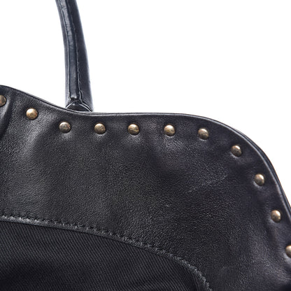 Valentino Garavani Vitello Rockstud Dome Satchel Black 12 of 18