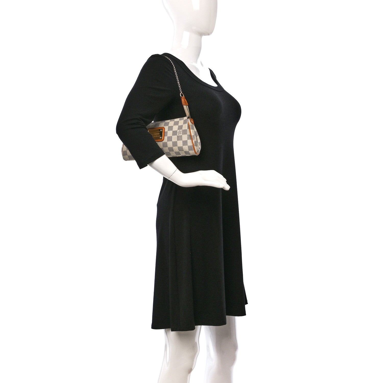 Louis Vuitton Damier Azur Eva Clutch 2 of 11