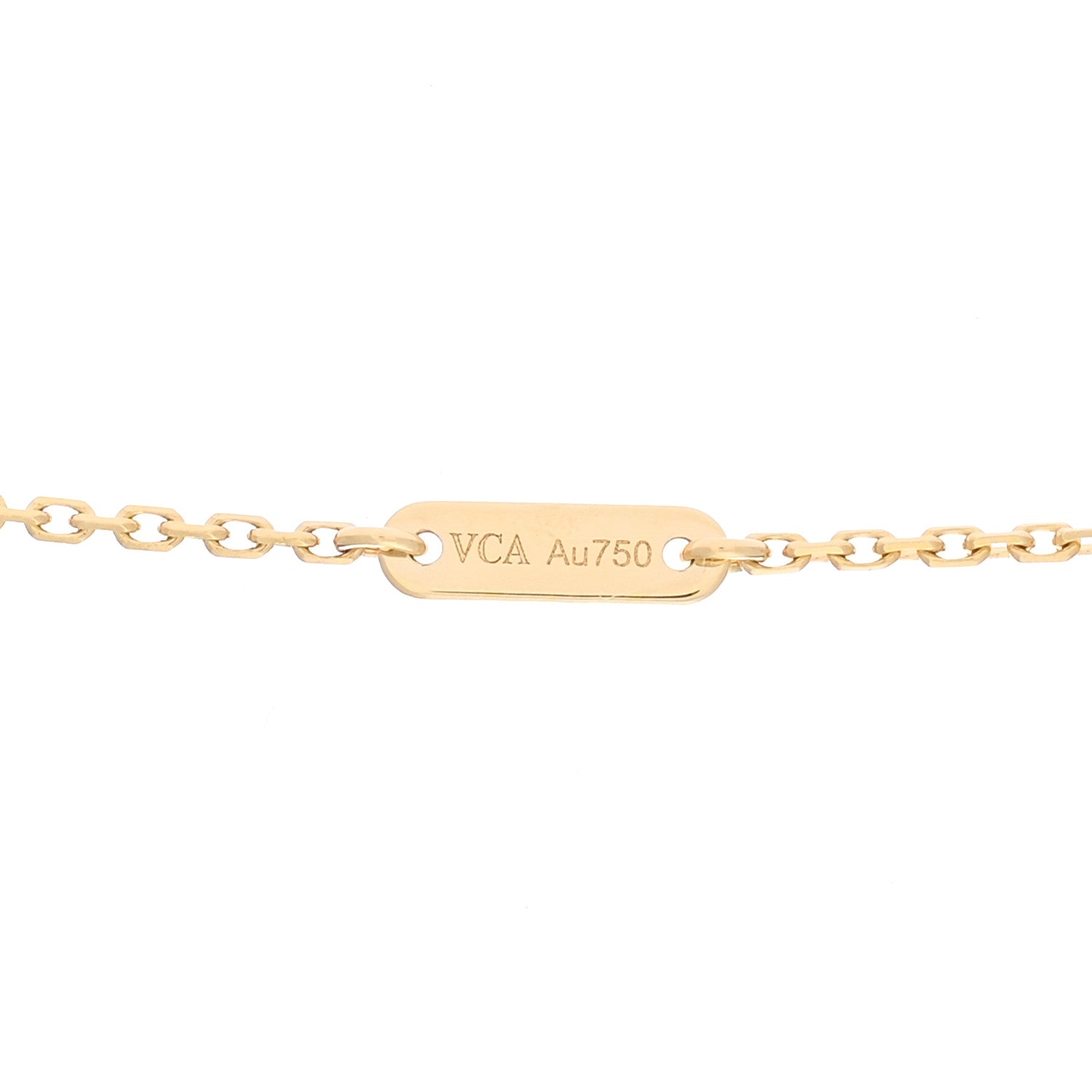 Van Cleef & Arpels 18K Yellow Gold Mother of Pearl Sweet Alhambra Butterfly Pendant Necklace 4 of 6