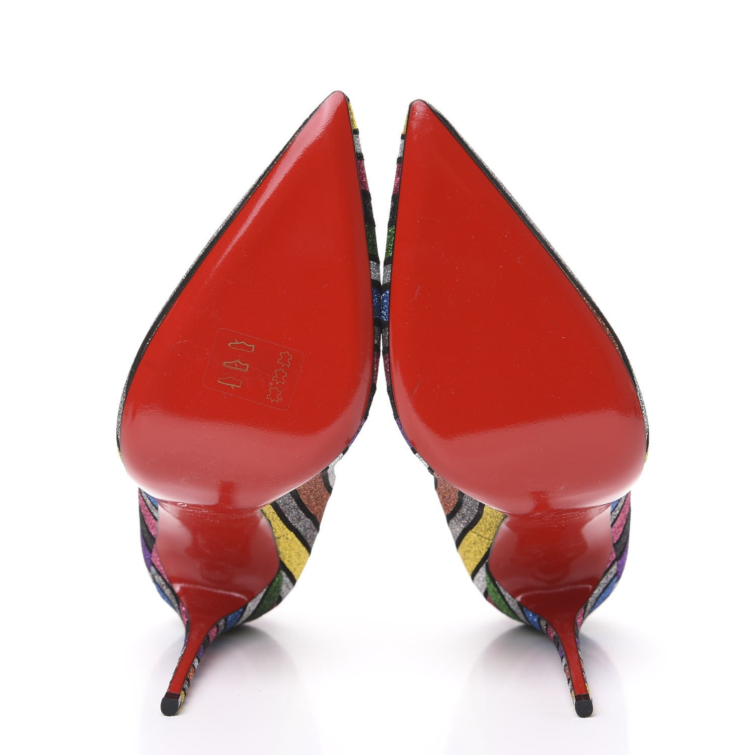 Christian Louboutin Suede Stripyglitter So Kate 120 Pumps 41 Multi 5 of 7