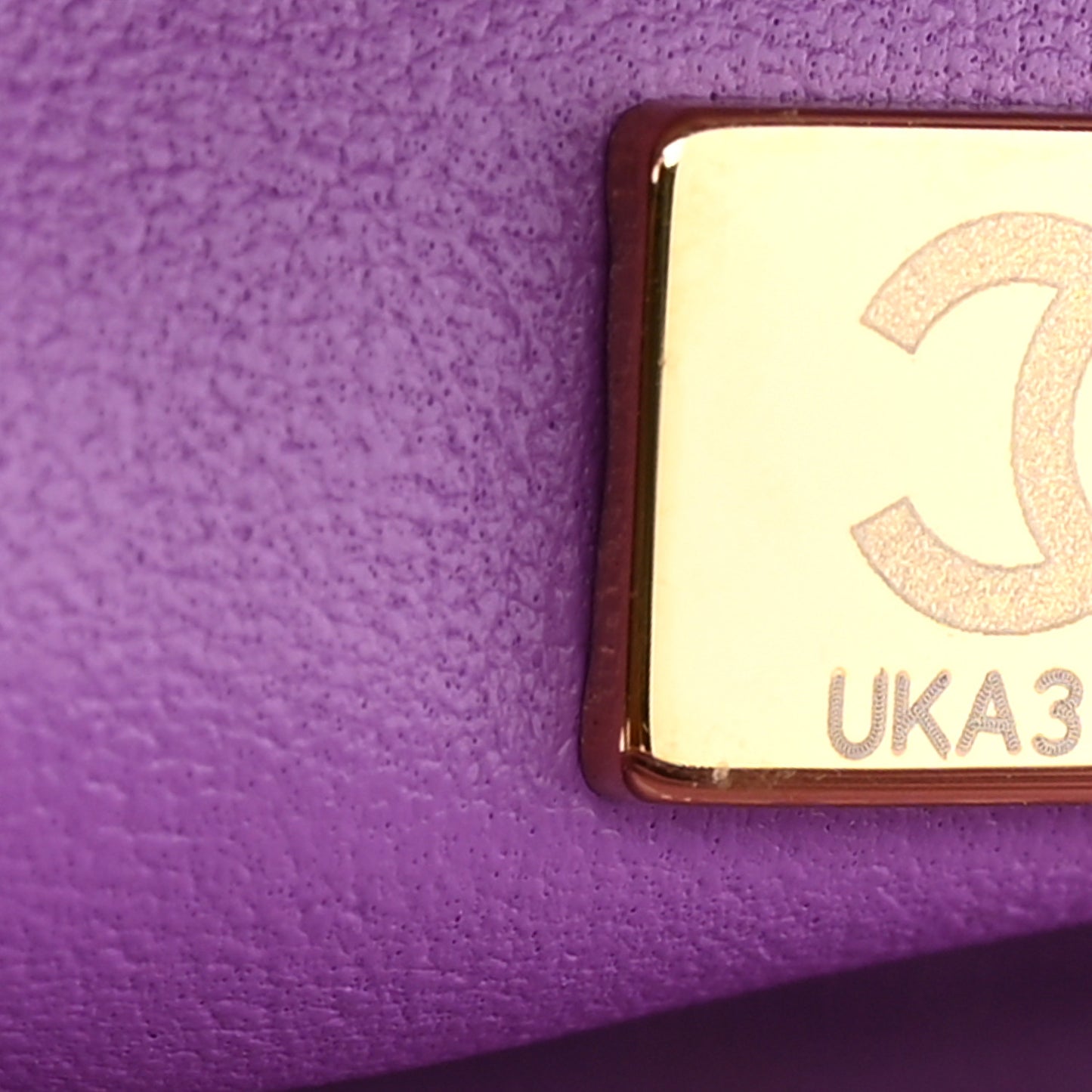 Lambskin Quilted CC In Love Heart Bag Purple
