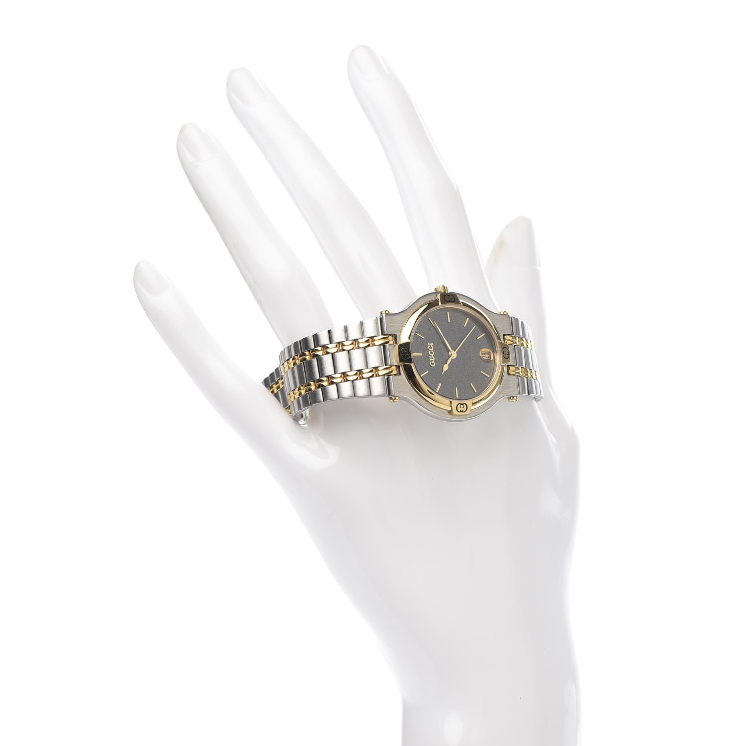 Gucci Stainless Steel 32mm 9000M Quartz Watch Grey 2 of 5