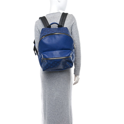 Louis Vuitton LOUIS VUITTON Taiga Monogram Discovery Backpack PM Cobalt 3 of 8