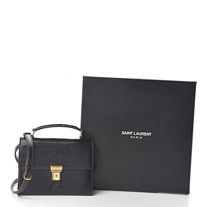 Saint Laurent Calfskin Mini High School Satchel Black 11 of 11