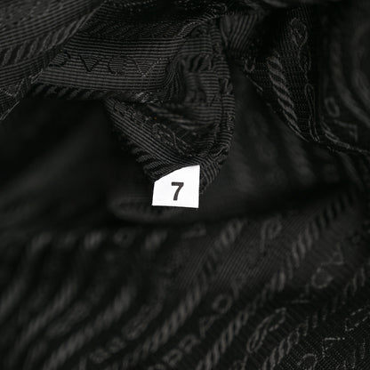 Prada Tessuto Vitello Daino Tote Black Bruciato 7 of 10