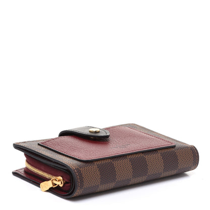 Louis Vuitton Damier Ebene Juliette Wallet Bordeaux Black 4 of 7