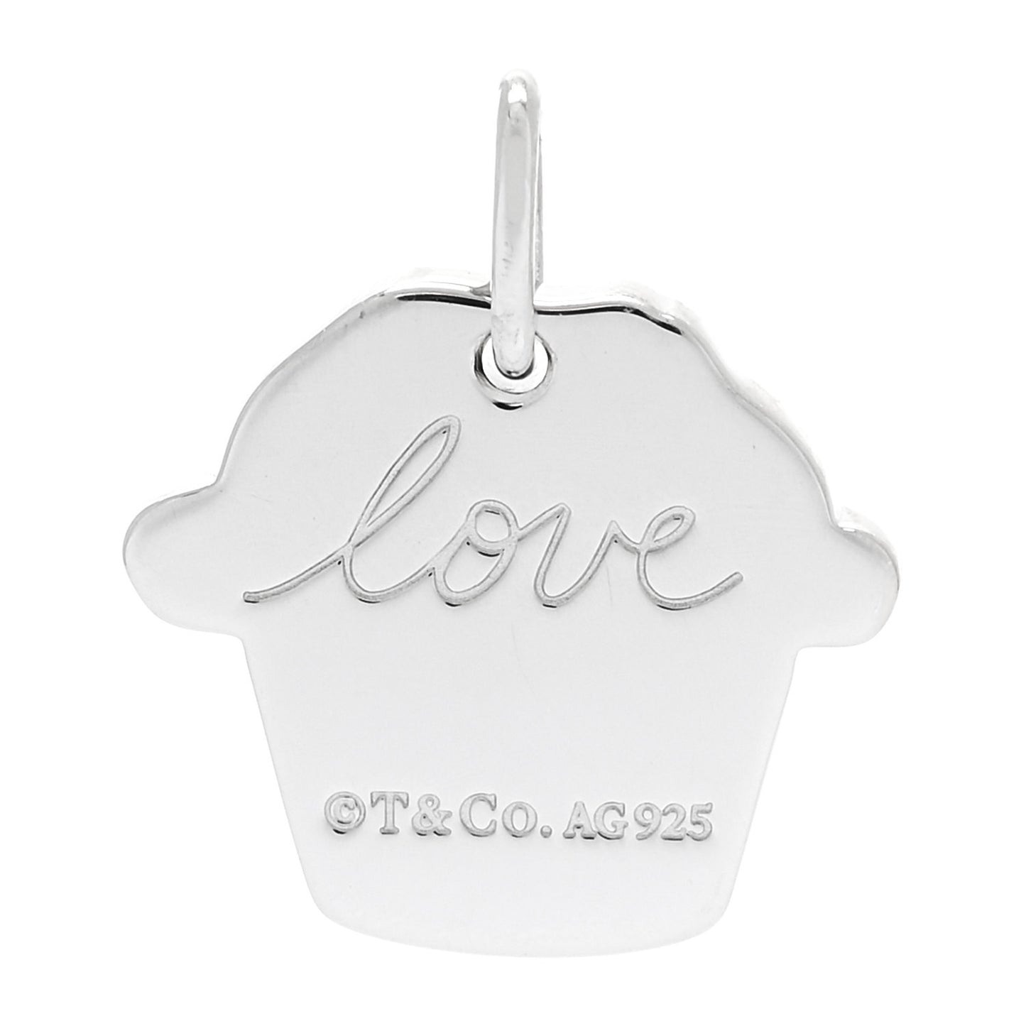 Sterling Silver Love Cupcake Charm
